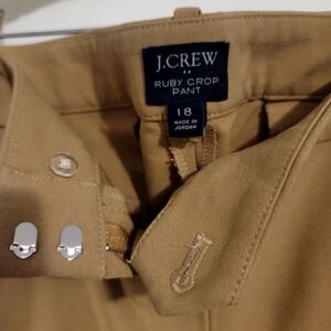 J. Crew Ruby Crop Pant - Tan